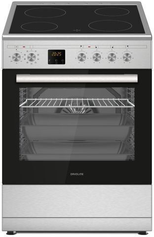 Davoline NCC 9080 IX Готварска печка 80лт с керамични котлони Ш59.8см. Inox