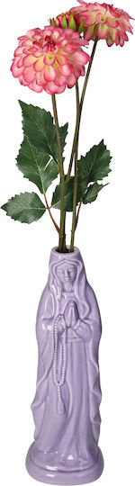 Vază Decorativă Ceramică Violet 10x9x28cm 1buc