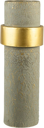 Zen Collection Decorative Vase Ring Gray 12x35cm