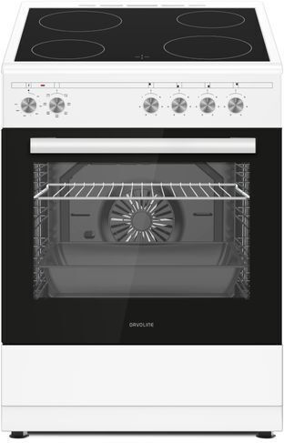 Davoline NCC 6080 W Stove 80L with Ceramic Cooktop P59.8cm White