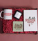 Gift Box Stranger Things Special Wooden Box Mug Candle Notebook & Coaster Code 03250