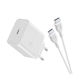Cellular Line Încărcător cu Port USB-C și Cablu USB-C 45W Albς