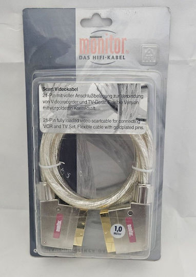 Inakustik Cable Scart male - Scart male 1m Black 10606-050