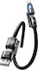 Hyperloq Cablu USB la cu mai multe porturi Negru 2m (52475970617682)
