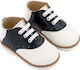Babywalker Christening Leather Oxfords Blue