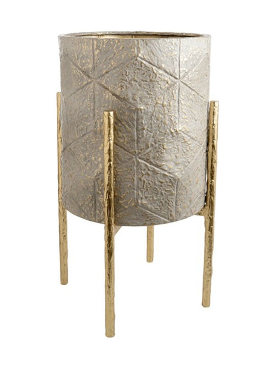 Zen Collection Blumentopf Metall Beige