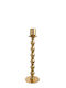 Zen Collection Kerzenhalter Metall in Gold Farbe 8x28.5cm 1Stück
