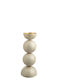 Zen Collection Kerzenhalter Metall in Beige Farbe 10x24.5cm 1Stück