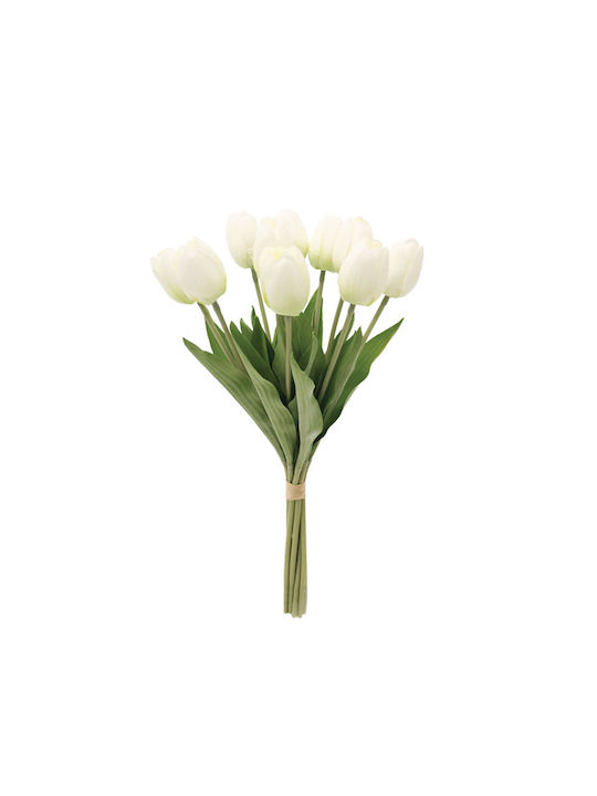 Bouquet Tulpen Weiß 10 Blumen Φ14x45cm 24/192 S...