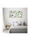 Panou Pânză Living Decorațiune Zilnică Ferigi Flori 140x70 Cm