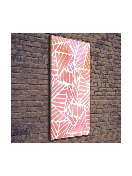Wandbild Segeltuch Sorgfältiges Finish Abstraktes Design 50x125 cm