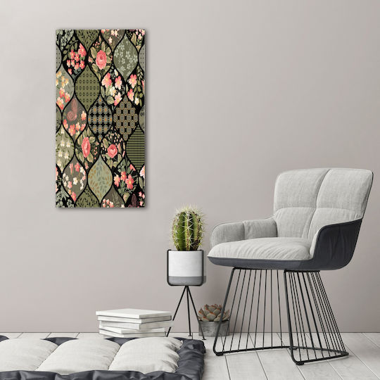 Panou Pânză Dormitor Estetică Decorațiune Design Floral 50x100 Cm