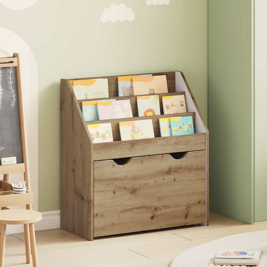 Bücherregal Boden Braun 60x29.5x69cm