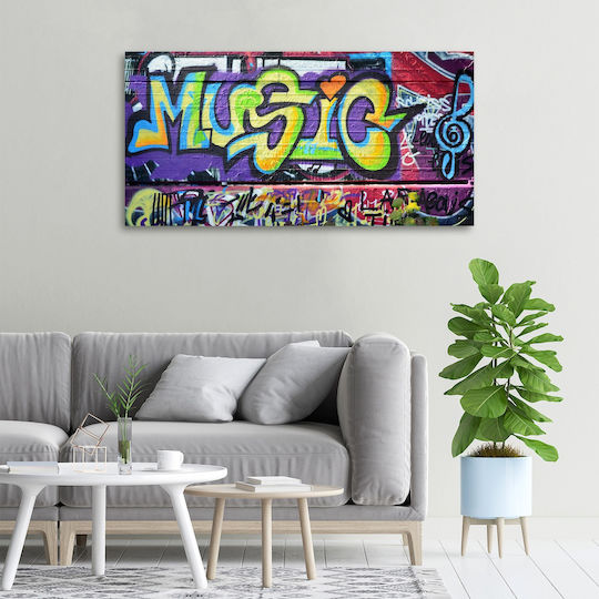 Panou De Perete Din Pânză De Înaltă Calitate Imprimare Graffiti Pe Perete 100x50 Cm