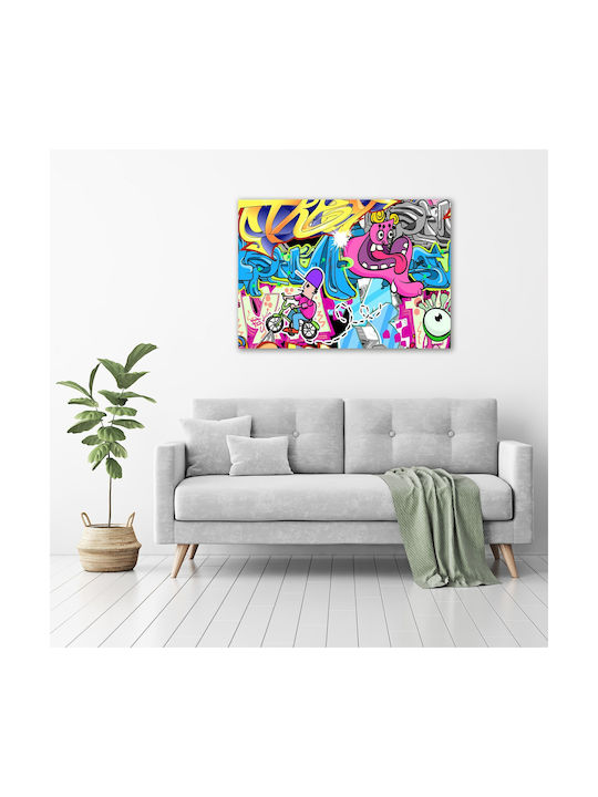 Wandbild Segeltuch Geeignet Für Dauerhafte Dekoration Graffiti 100x70 Cm