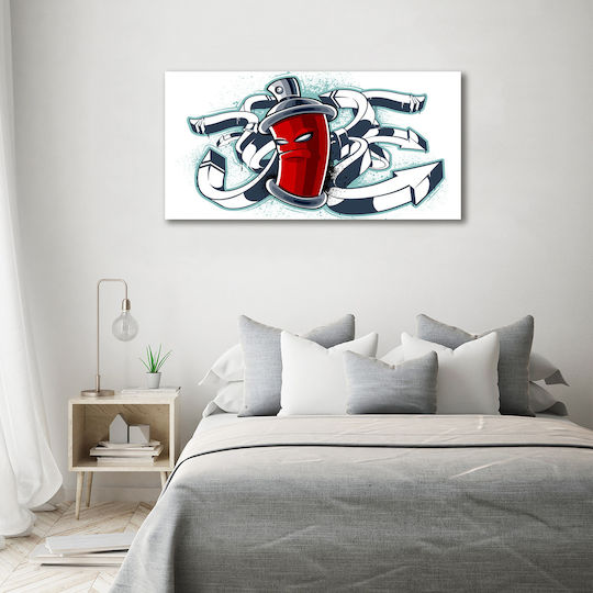 Wandbild Segeltuch Gestaltetes Anspruchsvolles Graffiti 140x70 cm