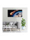 Canvas Painting Office Professional Space Falling Meteorite 100x50 Cm