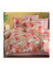 MayHome Σετ Κουβερλί Μονό Βαμβακερό Floral 160x240cm