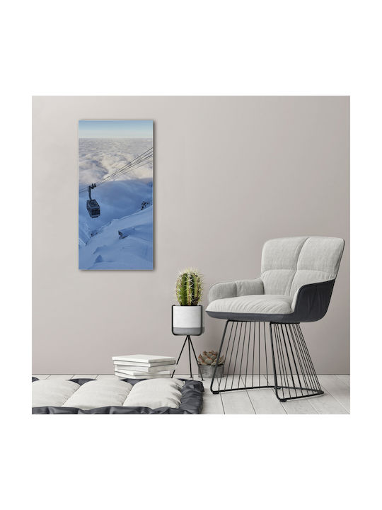 Panou De Perete Pânză Decorațiune Permanentă Trenul De Munte 50x100 Cm