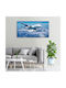 Wandbild Segeltuch Robuste Materialen Flugzeug In Den Wolken 100x50 cm