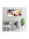 Tablou Decorativ Pânză Casă Birou Cățeluș Pisici 100x50 Cm