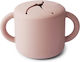 Mushie Silicone Baby Container for 6+ months Pink