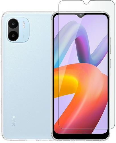 Redshield Back Cover Σιλικόνης / Tempered Glass Διάφανο (Redmi A2)