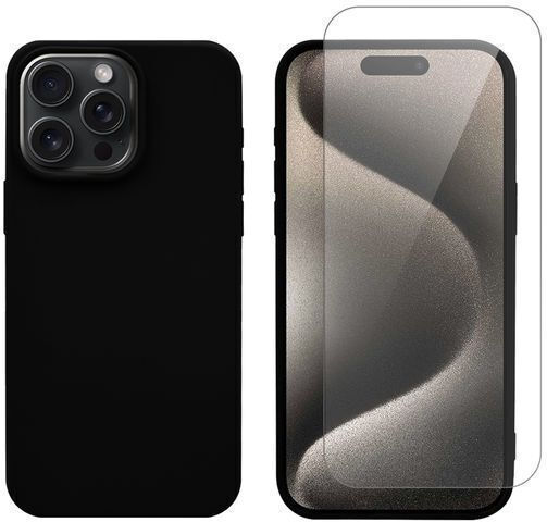 Redshield Back Cover Σιλικόνης Μαύρο (iPhone 15 Pro Max)