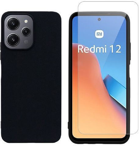 Redshield Back Cover Silicone Black (Redmi 12)