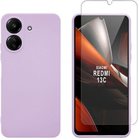 Redshield Set Back Cover Σιλικόνης / Tempered Glass (Realme C65)