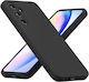 Forcell Back Cover Silicone / Tempered Glass Black (Galaxy A55Oppo A55 5G)