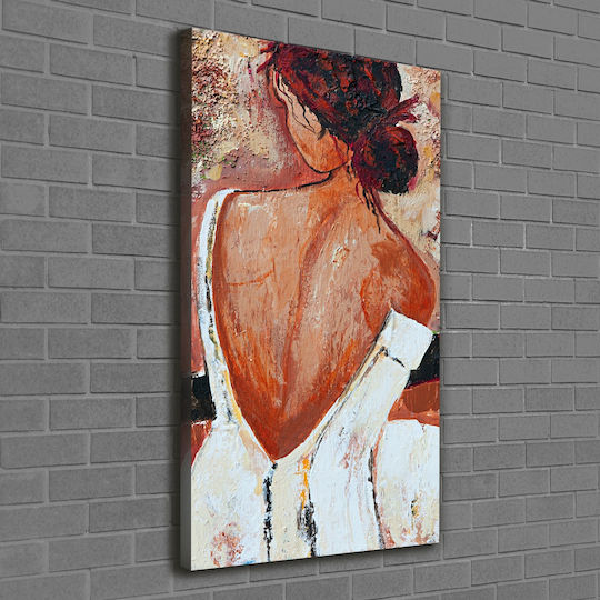 Decorare De Perete Panou Pânză Gata De Agățat Femeie 60x120 Cm