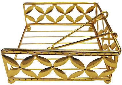 SPV Metallic Napkin Holder Gold 16x16x7cm SPV-789-DHD