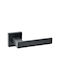 A-Lock Lever Front Door with Rosette Pair Black