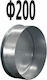 Galvanized Pipe Cap Ø200