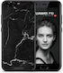 Husă Neagră Marmură Huawei P10 Lite