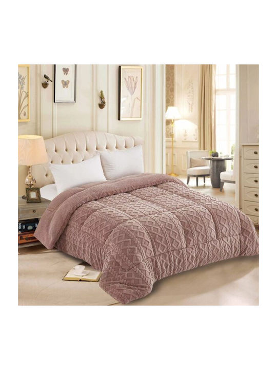 Silk Fashion Κουβέρτα Πλεκτή Υπέρδιπλη 220x240εκ. Chocolate