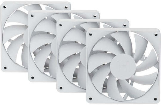 HYTE FA12 Case Fan 120mm Without LED Lighting 4pcs Snow White