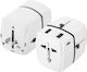 Akashi Travel Adapter Usa Europe Uk Australia 2x Usb 2x Usb C 20w White