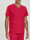 Landau Men's Red Medical Blouse