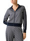 Women's Sweatshirt Jacket Navy