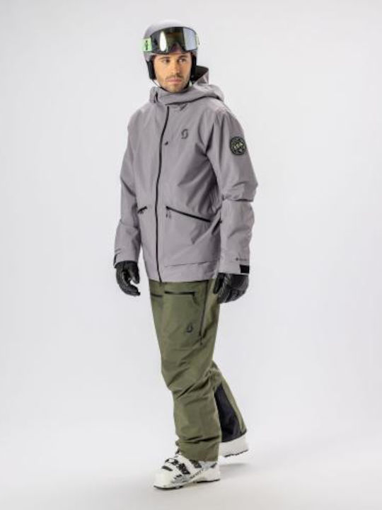 Scott 422894SCT_EV_GREY Ανδρικό Μπουφάν Gore-Tex για Σκι & Snowboard Γκρι
