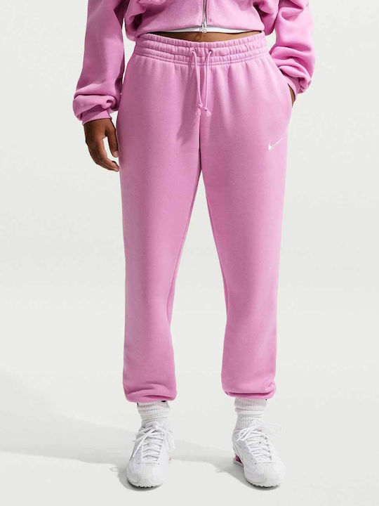 Nike Nsw Παντελόνι Φόρμας με Λάστιχο Purple
