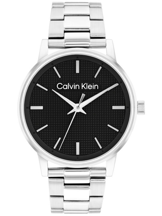 Calvin Klein Ceas Barbatesc 41mm Cu Baterie Cu Brățară Din Metal Argintie