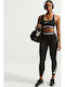 Dri-Fit Mid-rise Training Γυναικείο Cropped Κολάν Μαύρο