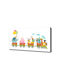 Canvas Wall Art Refined Finish Happy Train 100x50 Cm