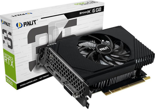 Palit GeForce RTX 3050 6GB GDDR6 StormX Placă Video NE63050018JE
