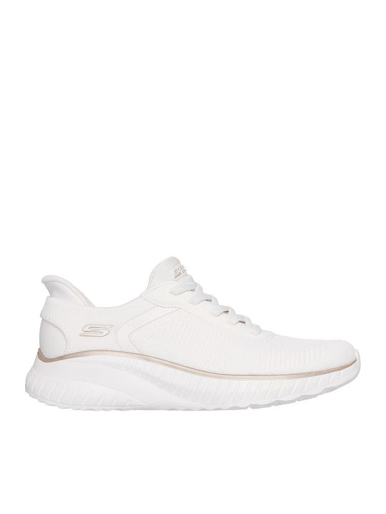 Skechers Bobs Squad Chaos Сникърси Бели Златни