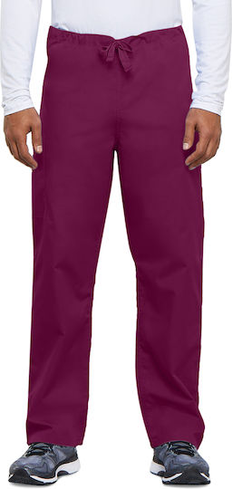 Cherokee Originals Unisex Burgundy Medical Pants Cotton and Polyester