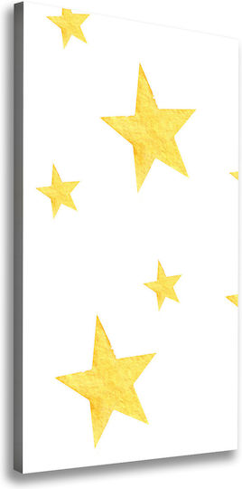 Kinder Wandkunst Canvas Wandbild Innenraumdekoration Gelbe Sterne 50x100 Cm